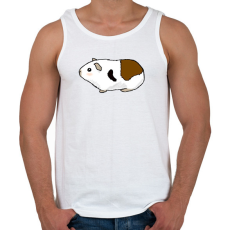 PRINTFASHION Tengerimalac - foltos - Férfi atléta - Fehér