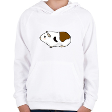 PRINTFASHION Tengerimalac - foltos - Gyerek kapucnis pulóver - Fehér