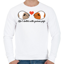 PRINTFASHION Tengerimalac szeretet - Férfi pulóver - Fehér férfi pulóver, kardigán