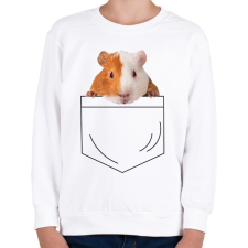 PRINTFASHION Tengerimalac zsebben - Gyerek pulóver - Fehér gyerek pulóver, kardigán
