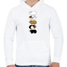 PRINTFASHION Tengerimalacok - Férfi kapucnis pulóver - Fehér férfi pulóver, kardigán