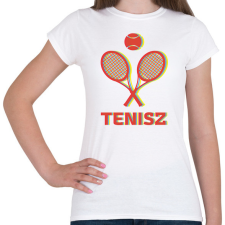 PRINTFASHION Tenisz - 3D - Női póló - Fehér női póló