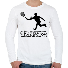 PRINTFASHION tenisz - Férfi hosszú ujjú póló - Fehér férfi póló