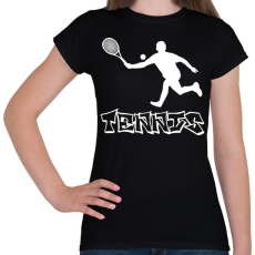 PRINTFASHION tenisz - Női póló - Fekete