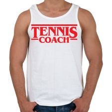PRINTFASHION Tennis coach - Férfi atléta - Fehér atléta, trikó