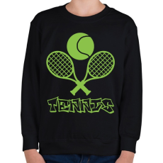 PRINTFASHION tennis - Gyerek pulóver - Fekete