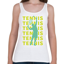PRINTFASHION Tennis - Női atléta - Fehér női trikó