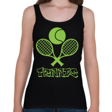 PRINTFASHION tennis - Női atléta - Fekete