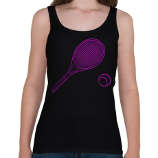 PRINTFASHION tennis  pink - Női atléta - Fekete