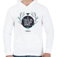PRINTFASHION Tequia - tudsz táncolni - Férfi kapucnis pulóver - Fehér férfi pulóver, kardigán