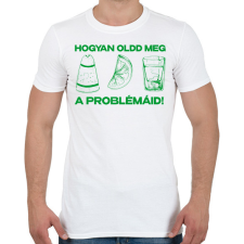 PRINTFASHION TEQUILA - Férfi póló - Fehér férfi póló