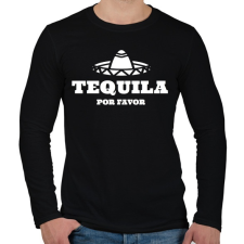 PRINTFASHION TEQUILA Por Favor - Férfi hosszú ujjú póló - Fekete férfi póló
