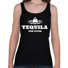 PRINTFASHION TEQUILA Por Favor - Női atléta - Fekete