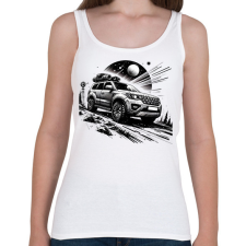 PRINTFASHION Terepjáró - Női atléta - Fehér női trikó