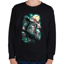 PRINTFASHION Térfigyelő - Gyerek pulóver - Fekete gyerek pulóver, kardigán