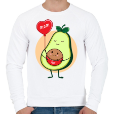 PRINTFASHION Terhes avokádó - Férfi pulóver - Fehér férfi pulóver, kardigán