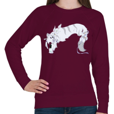 PRINTFASHION Természetistennő - Női pulóver - Bordó női pulóver, kardigán