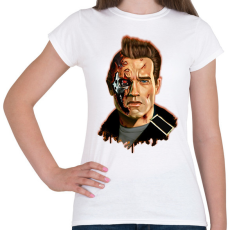 PRINTFASHION Terminator - Arnold - Női póló - Fehér