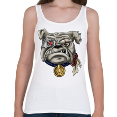 PRINTFASHION Terminator Bulldog - Női atléta - Fehér