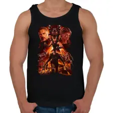 PRINTFASHION Terminator: Sötét végzet - Férfi atléta - Fekete atléta, trikó