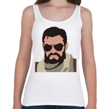 PRINTFASHION Terror - Női atléta - Fehér női trikó