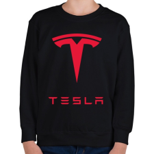 PRINTFASHION Tesla - Gyerek pulóver - Fekete gyerek pulóver, kardigán