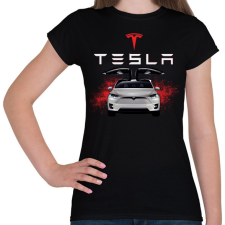 PRINTFASHION tesla  - Női póló - Fekete női póló