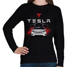 PRINTFASHION tesla  - Női pulóver - Fekete női pulóver, kardigán