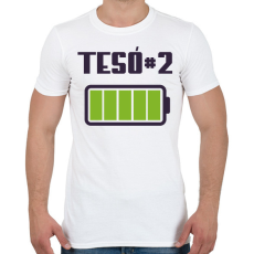 PRINTFASHION Tesó #2 - Férfi póló - Fehér