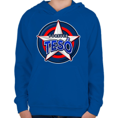 PRINTFASHION TESÓ - Gyerek kapucnis pulóver - Királykék