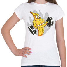 PRINTFASHION Testépítő banán - Női póló - Fehér