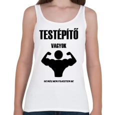 PRINTFASHION Testépítő vagyok - Női atléta - Fehér