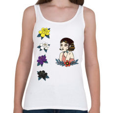 PRINTFASHION Tetoválás - Női atléta - Fehér