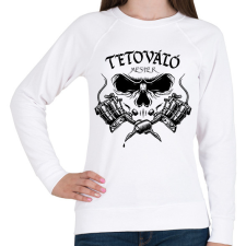 PRINTFASHION Tetováló mester - Női pulóver - Fehér női pulóver, kardigán