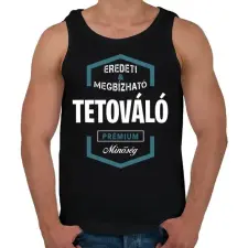 PRINTFASHION Tetováló prémium minőség - Férfi atléta - Fekete atléta, trikó