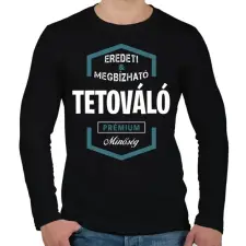 PRINTFASHION Tetováló prémium minőség - Férfi hosszú ujjú póló - Fekete férfi póló