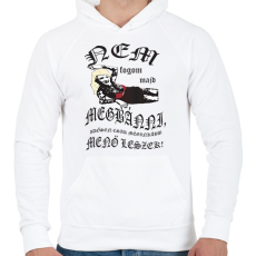 PRINTFASHION tetovált.b - Férfi kapucnis pulóver - Fehér