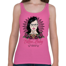 PRINTFASHION Tetovált lány - Női atléta - Rózsaszín