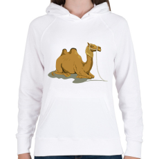 PRINTFASHION Teve - Női kapucnis pulóver - Fehér