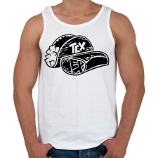 PRINTFASHION Tex-Mex - Férfi atléta - Fehér atléta, trikó