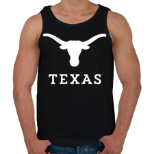 PRINTFASHION Texas  - Férfi atléta - Fekete atléta, trikó