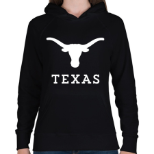 PRINTFASHION Texas  - Női kapucnis pulóver - Fekete női pulóver, kardigán