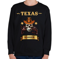 PRINTFASHION TEXAS RANGER SKULL - Gyerek pulóver - Fekete