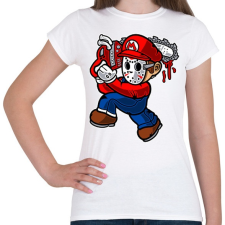 PRINTFASHION Texasi Marió - Női póló - Fehér női póló