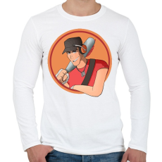 PRINTFASHION TF2 - Scout - Férfi hosszú ujjú póló - Fehér