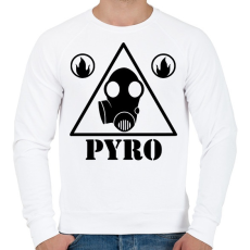 PRINTFASHION TF 2- Pyro - Férfi pulóver - Fehér
