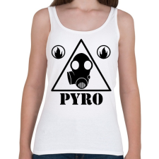 PRINTFASHION TF 2- Pyro - Női atléta - Fehér női felső
