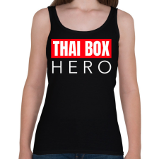 PRINTFASHION THAI BOX HERO - Női atléta - Fekete női trikó