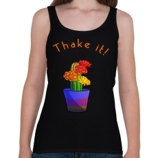 PRINTFASHION thake it - Női atléta - Fekete