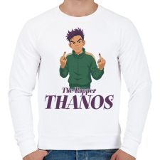 PRINTFASHION Thanos - Férfi pulóver - Fehér férfi pulóver, kardigán